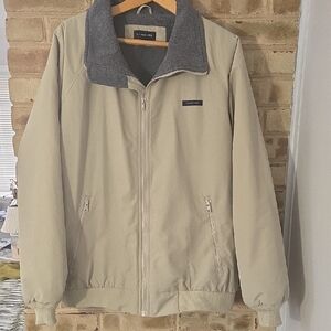 Lands' End Men's Beige and Gray Lightweight Jacket